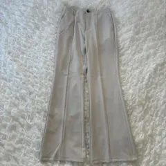 GUフレアパンツ カジュアル