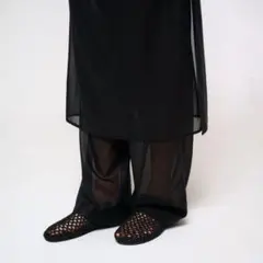 AMOMENTO ( Sheer Layered Pants ) BLACKのサムネイル