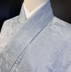 k*o様 訪問着　色無地　地紋　一つ紋　風景画