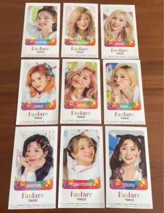 TWICE ファンファーレステッカー カードセット