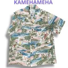 美品 KAMEHAMEHA アロハシャツ ハワイ製 マトソン柄 S（日本M相当）のサムネイル
