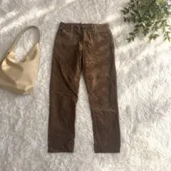 【エヘカソポbySM2】コーデュロイパンツ M 茶色 ストレッチ カジュアル秋冬のサムネイル
