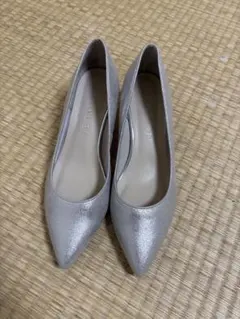 極美品✨LETALON メッシュ フラットパンプス ネイビー 24cm - メルカリ