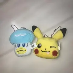 ポケットモンスター フェイスぬいぐるみ マスコット2点セット❗️