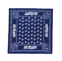 VERDY LOCO SCRAPS ネイビー コットンバンダナ