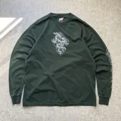 00s TOP HEAVY Y2K 長袖 ドラゴン＆タイガー プリントTシャツのサムネイル