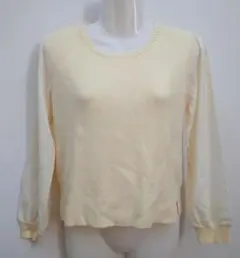 最終！新品未使用！ウィルセレクション シフォンスリーブニット パールネックニット