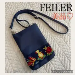 Gorilla様専用♡ フェイラー ハイジ スマホショルダー　学校フェイラー　紺