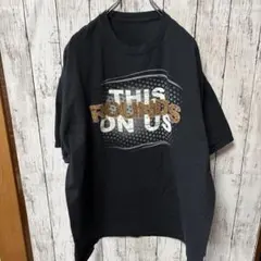 USA製 vintage 90s グラフィック　ブラック　ゆるだぼカットソー