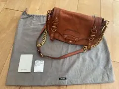 MIU MIU ミュウミュウ バッファローレザー チェーン ショルダーバッグのサムネイル