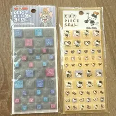 新品トムとジェリー&ハローキティ タイルシールセット