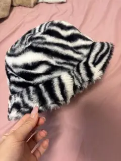 ゼブラ柄 バケットハット