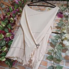 ★KBF★アーバンリサーチ カットソー ベージュ ストレッチ フリーサイズ