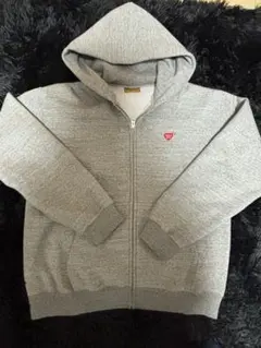 HUMAN MADE ハートロゴ ジップパーカーL紺山 ワッペン - メルカリ