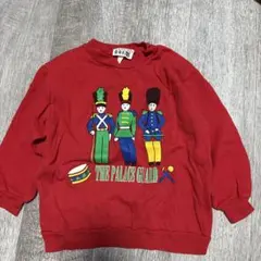 basically KIDS 赤 トレーナー パレスガード　古着