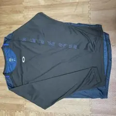 Oakley Mサイズ 長袖 黒/青　サッカーシャツ