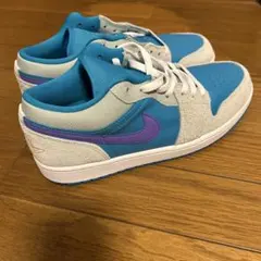 Nike Air Jordan 1 Low ブルー/グレー/パープル　28cm