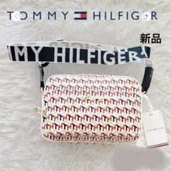 新品✨TOMMY HILFIGER ロゴテープモノグラムミニショルダーバッグ
