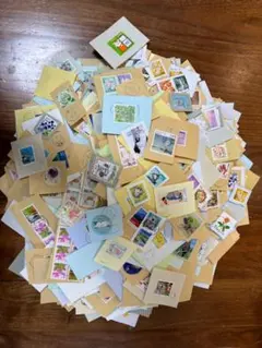 グリーティング　日本使用済み切手7冊 グリーティング 日本使用済み切手7冊