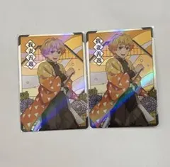 鬼滅の刃 我妻善逸 オールキラカード カード ガチャガチャ 自販機