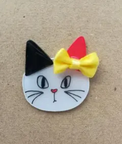 No.54ねこフェイス　ブローチ