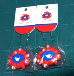 「新品未開封】ミャクミャク 顔型 ラバーキーホルダー 2個セット 万博公式グッズ