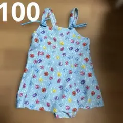 水着　女の子　ワンピース　100
