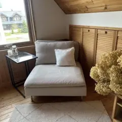 【送料込み】IKEA ソーデルハムン 1人掛けソファベージュ　カバーリングのサムネイル