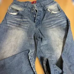 NewEastOrder Double BeltDistressed Denim - メルカリ