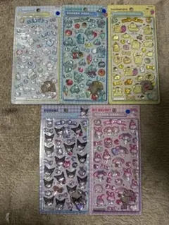 【国内正規品】ボンボンドロップシール サンリオ 第2弾 コンプセット5枚