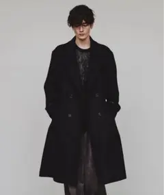 H BEAUTY&YOUTH 黒 チェスターコート オーバーサイズ - メルカリ