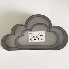 【新品・送料込】フライングタイガー 雲 ウォール シェルフ　黒　2点セット