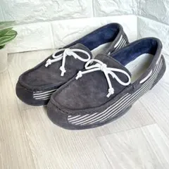 UGG アグ デッキシューズ チェスターストライプ スエード 27 ネイビー