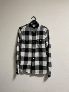 Levi's ブラック・ホワイトチェックネルシャツ S