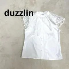 ダズリン ノースリーブシャツ ホワイト 刺繍 つけ襟