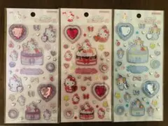 サンリオ　キラキラジュエルシール　3枚セット