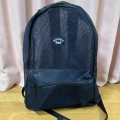 パーリーゲイツ　リュック　バックバック　ノベルティ　非売品　巾着付き　ネイビーのサムネイル
