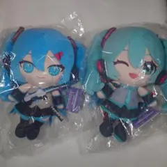 未開封 ガンダム45周年 初音ミク ぬいぐるみ 2種セットのサムネイル