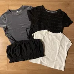 GU Tシャツ ビスチェ　4点セット まとめ売り キッズ　140㎝〜150㎝