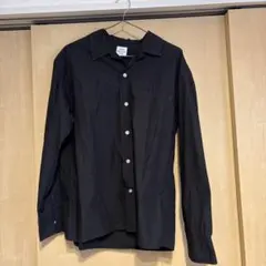 coen ブラック メンズ長袖シャツ M