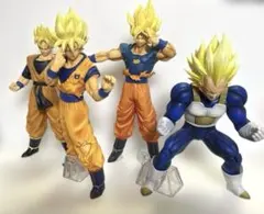 ドラゴンボール　一番くじ　超サイヤ人フィギュア 4点　孫悟空　孫悟飯　ベジータのサムネイル
