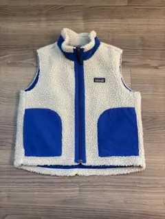 patagonia パタゴニア キッズ ボアフリースベスト ブルー　XS