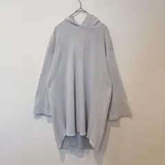 イッカ パーカー フード　ビッグシルエット グレー 灰色　XL 大きいサイズのサムネイル