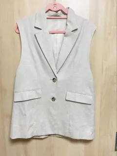 ライトグレー ノースリーブベスト s