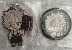 鬼滅の刃 不死川実弥 ラバーストラップ 缶バッジ セット