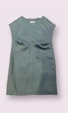 【443】URBANRESEARCH DOORS グリーン Vネック ワンピース