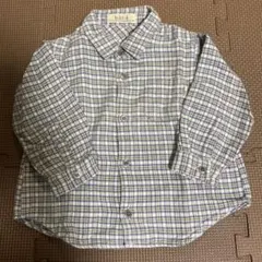 べべ　長袖　チェックシャツ　90