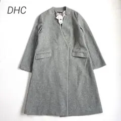 未使用タグ付】Des-put-ic カシミヤ混 ロングコート 紫 9号 M相当 