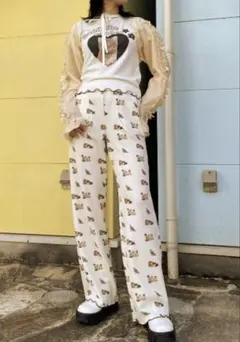 【美品】キャンディーストリッパーフリルリボン　ショートボレロ　カーディガン　古着のサムネイル