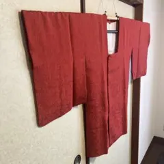 ＊道行コート＊赤系＊正絹